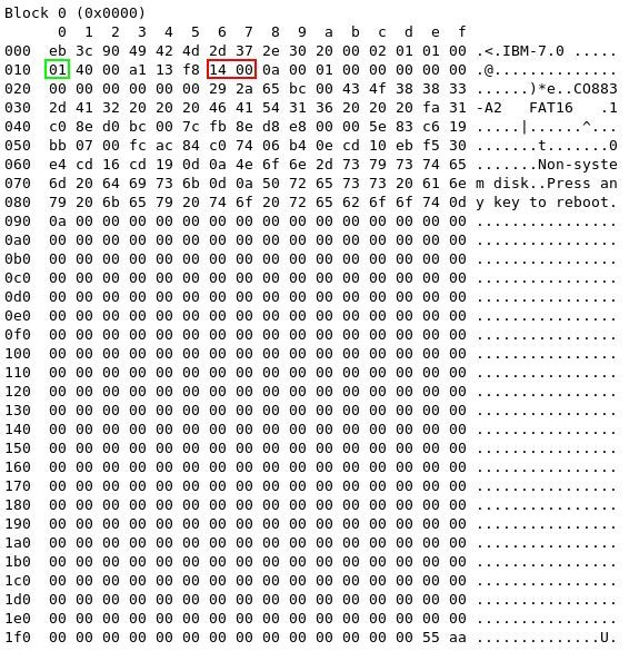 Boot block - find root directory